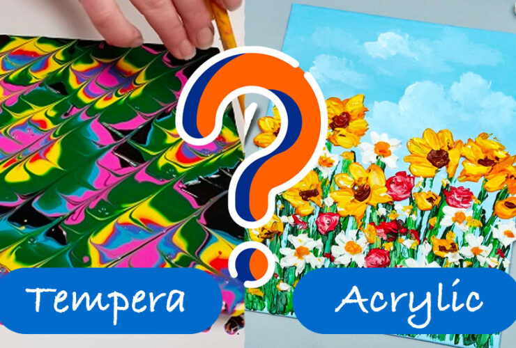 Tempera vs Acrylic Paint